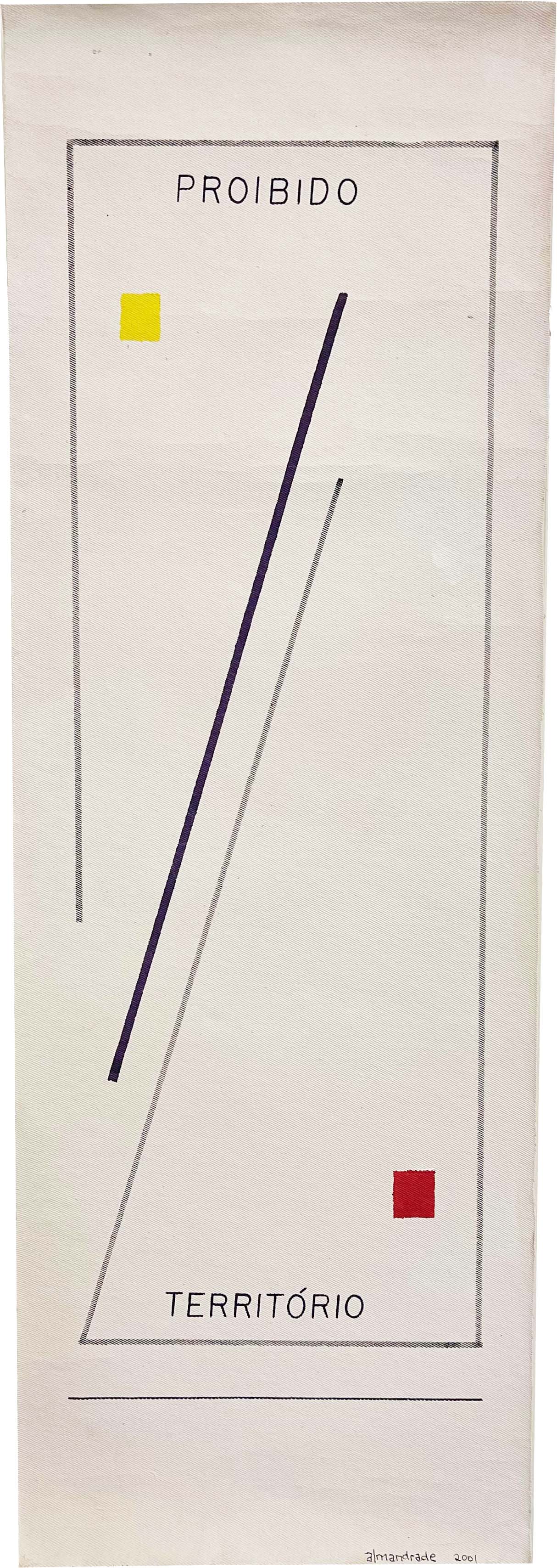 05. Almandrade, Território Proibido, 1989 2001, Acrílica sobre lona, 81 x 28 cm