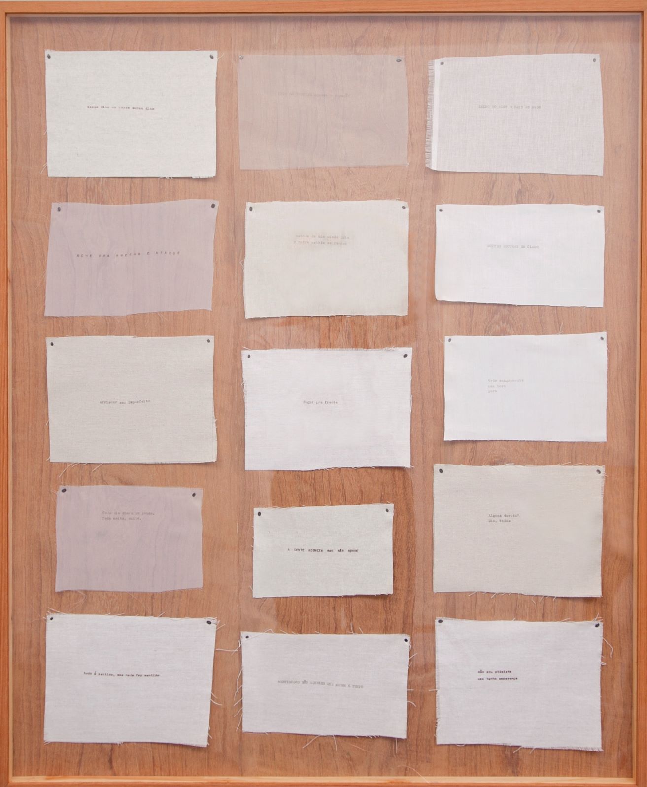 01. Verena Smit. Retalhos 1, 2022 Poliptico de 15 desenhos datilografia sobre tecido, 100x70cm Ed. 1-3. jpg
