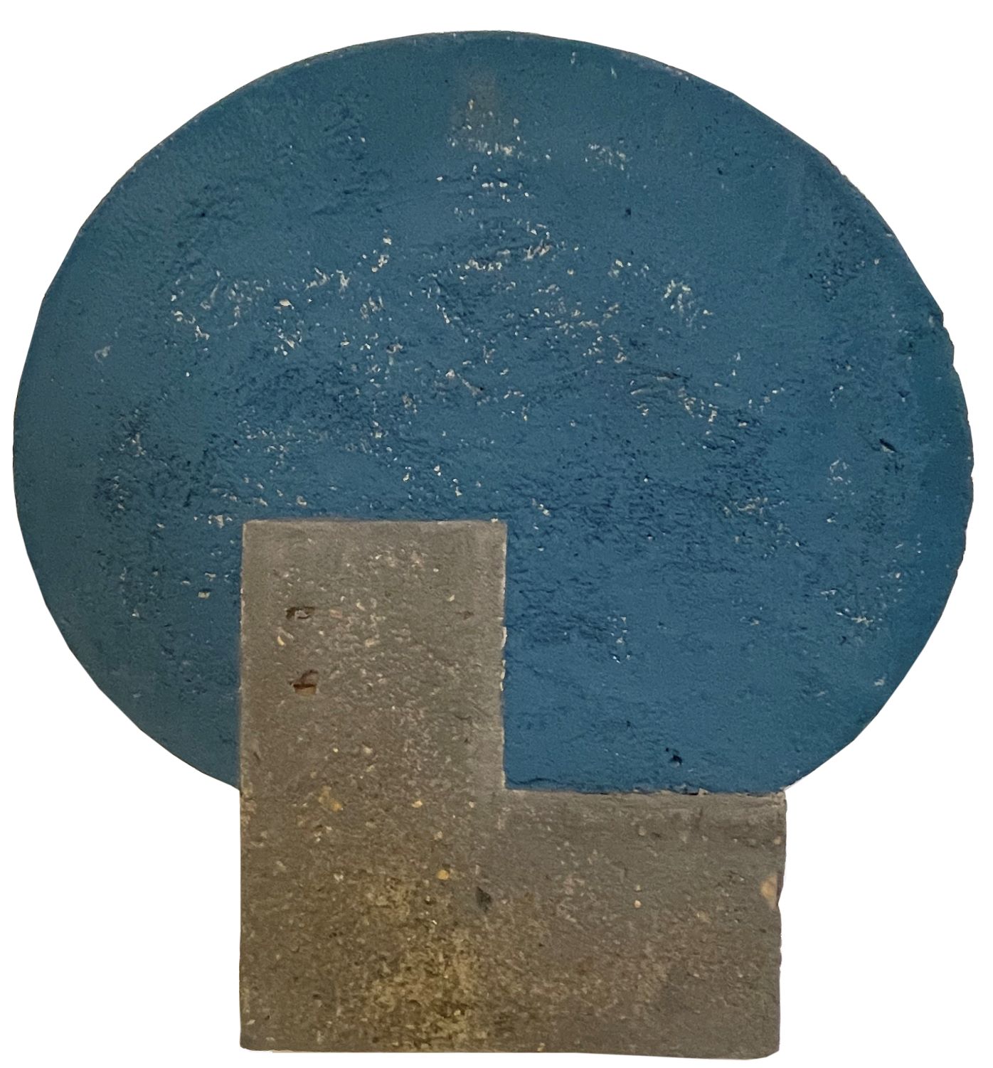07.José Ivacy. Incrustações 06, 2022 concreto oval azul escuro e L