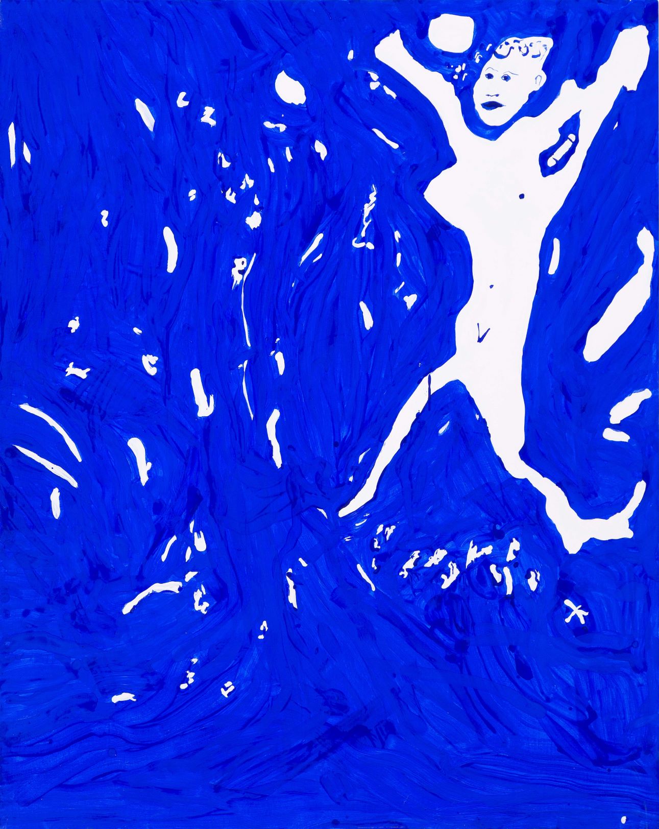 30.paulo lobo. figura, 2022, resina IKB s tela, 100x130cm