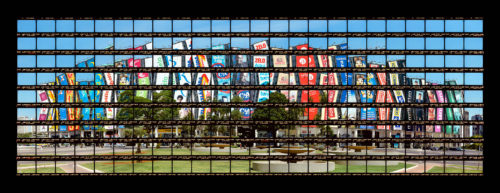 Gab Arte k2o art Thomas Kellner.Shopping Conjunto Nacional, Nauro Jorge Esteves.Brasília, Brasil.58x150cm.2008