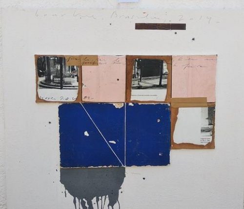 Hassan Bourkia
Paisagem. Série Brasília | Landscape. Brasília Series
Mixed media (acrylic, ashes and wood) on canvas
Técnica mista (acrílica, cinzas e madeira) sobre tela
100×120 cm
2019