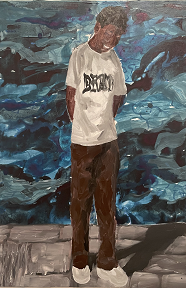 Matheus Marques Abu
Calçadão, 2022
Acrílico sobre tela
60 x 40 cm