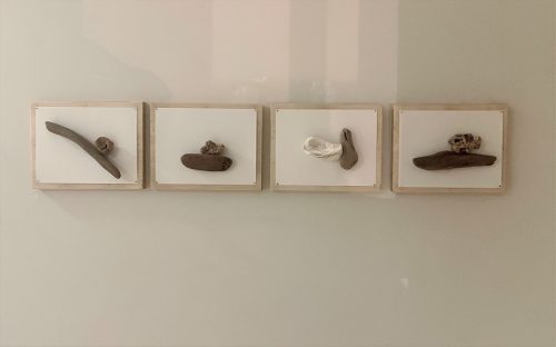 Bené Fonteles
Sem título, 2022
Série desenhar com a matéria | Drawing with matter series
Políptico de 4 obras | Polyptych of 4 works