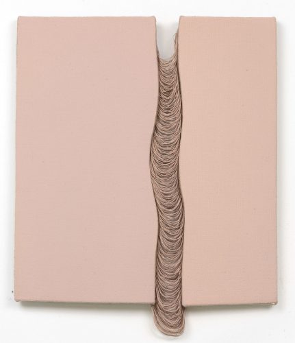 Graziela Guardino
Hiatus II
Acrílica sobre linho belga desfiado
36 x 32 x 1cm