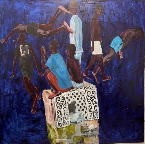 Matheus Marques Abu
Saltos, 2022
Acrílica sobre tela
150 x 150 cm