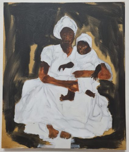 Moisés Patricio
Agbas, matriarcas e o útero Brasil 1, 2024
Acrílica sobre tela
60 x 50cm