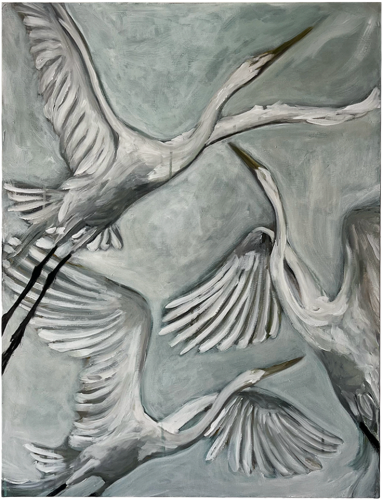 Matheus Marques Abu
Sinfonia da rota transatlântica, 2024
Symphony of the transatlantic route
Acrylic on canvas
80 x 70 cm