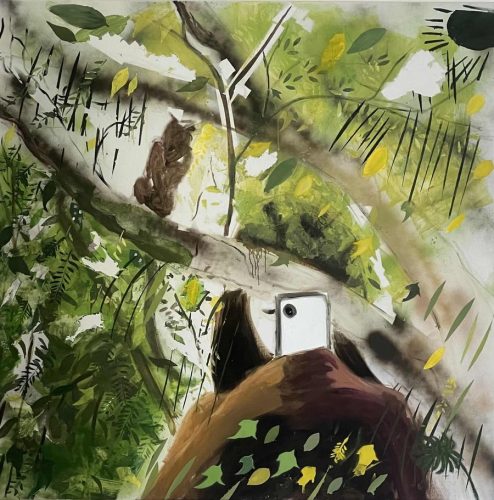 Aliki Paliou
O Macaco | The Monkey, 2024
Paisagens mágicas | Magical Landscapes
Óleo sobre tela | Oil on canvas
120 x 120 cm | 47 x 47 in