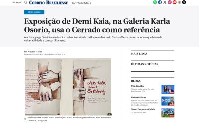 Mostra de Demia Kaia é destaque no correio braziliense
